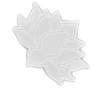 OSOLADY Silicone Floral Coaster Mold for DIY Handicrafts Smooth Surface and Creative Flower Shaped Design, White Casting Mold for Crystal Epoxy Cup Mats