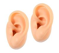 OSOLADY Silicone Left Ear Piercing Mold 2pcs Simulation Ear Model for Earring Display and Piercing Practice in Beauty Care