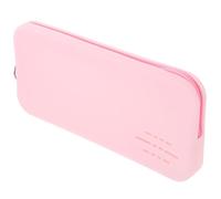 OSOLADY Silicone Makeup Brush Organizer Bag Zipper, Small Portable Travel Case for Makeup Brushes and Lipstick, Multi-Functional Cosmetic Storage for Women