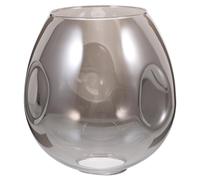 OSOLADY Smoky Grey Oval Glass Pendant Light Shade Replacement Cover Textured Lampshade for Bedroom Living Dining Area Office Hotel Removable Elegant Design for Modern and Classic Interiors