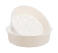 OSOLADY Steamer Baskets Sturdy Pp Material Easy to Clean and Scratch-resistant 2pcs White Cooking Accessories for Cooking Crab and Lobster for Kitchen and Hotel Use