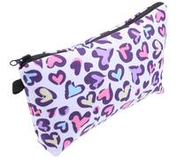 OSOLADY Storage Bag Makeup Storage Bag 9.8x7.1x3.1inch Easy to Close Easy to Carry Classic Style Polyester High-Density Lining Silky Zipper and Teachers Travel Use