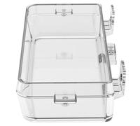 OSOLADY Suction Cup Reptile Feeding Dish for Lizards and Iguanas Sturdy ABS Plastic Anti-Escape Food and Water Bowl 5.3 X 2.6 X 1.4 Inches for Small Pet Enclosures