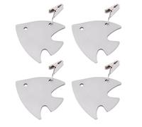 OSOLADY Table Cloth Clips Lightweight and Portable 4pcs Stainless Steel with Fish Shape Design Table Skirt Holders for Indoor and Outdoor Use at Buffets and Parties
