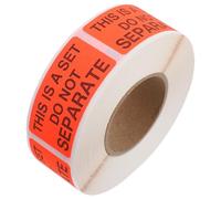 OSOLADY This is a Set Do Not Separate Labels 500pcs Roll Self Adhesive Fluorescent Red Packaging Stickers High Visibility Permanent Adhesive for Shipping and Moving House