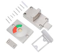 OSOLADY Toilet Door Lock with Vacant and Engaged Indicator Strong Toughness Zinc Alloy and Stainless Steel Construction Suitable for Public Toilets and Offices