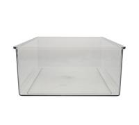 OSOLADY Transparent Small Pet Bath Basin with Smooth Edges Plastic Hamster Bathtub and Practical Animal Toilet Container for Bathing and Digging