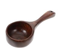 OSOLADY Versatile Wooden Water Scoop Spoon with Comfortable Short Handle, Made from Phoebe Wood, Round Shape for Home Kitchen and Sauna Room Use