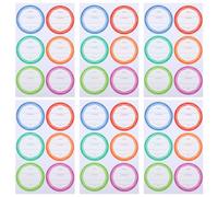 OSOLADY Waterproof Label Stickers for Home and Commercial Use, 10 Sheets of Removable PVC Adhesive Stickers with Printing, Self-Adhesive Canning Jar Labels for Containers and Bottles
