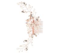 OSOLADY Wedding Hair Comb Crown Accessory Rhinestones Elegant Headpiece for Brides Flower Girls Artisan Crafted Bridal Hair Clip European Chic Design for Special Occasions