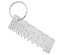 OSOLADY Welding Measurement Tool Stainless Steel Metal Gauge Tool Sheet Wire Size Silver Wide Application Versatile Use for Construction and Manufacturing
