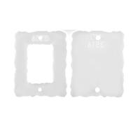 OSOLADY White Silicone Photo Frame DIY Mold Compatible with Most Resins for Epoxy Casting, Geometric Square Shape for Crafting and Handmade Decoration