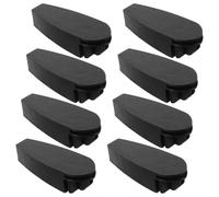 OSOLADY Wire Cube Connectors, 8pcs Plastic Wire Shelf Connectors for Closet and Shoe Rack Storage Organization, Black Matte Finish, /Off Design for Wire Grid Cubes