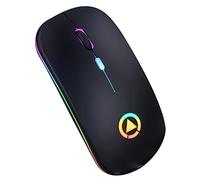 OSOLADY Wireless Mouse Rgb Seven Breathing Light and Luminescent Charging Design for Office Use As Mute Mouse