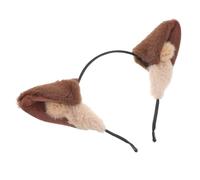 OSOLADY Wolf Ear Headband Makeup Headband Head Band Headbands Fun Headband Animal Headband Kawaii Spa Headband Lolita Headband Animal Ears Animal Ear Hair Decoration Light Brown Plastic