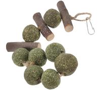 OSOLADY Wooden Chew for Hamsters and Bunnies, Natural Teething and Chewing Playthings with Unique Shapes, for Pet's Home Comfort and Dental Care