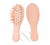 OSOLADY Wooden Cushion Hair Brush Massage Comb White Airbag 12x4x3cm Scalp Massager Mini Paddle Comb for Home and Hotel Use