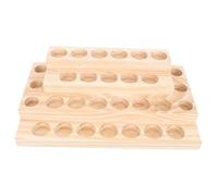 OSOLADY Wooden Essential Oil Storage Box Perfume Stand Essential Oil Case Compartment Display Box for Desk