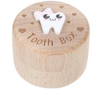 OSOLADY Wooden for Design Carved Multiple Preserving Storing and Teeth Tooth Box with Large Capacity, Intricate Memories, Keepsake Storage Boys