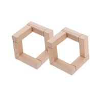 OSOLADY Wooden Lamp Holder for 3d Crystal Sphere Stand Round Decorative Moon Light Base Detachable Lamp Holder Crystal Sphere Bracket