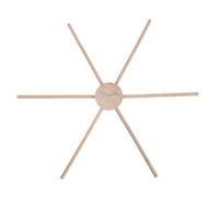 OSOLADY Wooden Mobile Frame for Crib - Six-Leg Crib Hanger Easy to Assemble - Wind Chime Bed Bell Hanging Arm for Infant Baby Room Nursery Decor Accessories