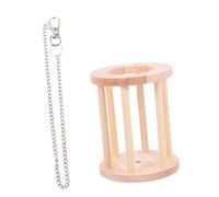 OSOLADY Wooden Rabbit Grass Feeder Rack with Chain Easy-install Hay Manger and Food Holder for Bunny Guinea Pig Chinchilla Small Animal Feeding and Storage