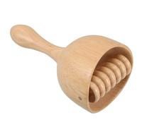 OSOLADY Wooden Swedish Massage Cup with Roller for Home Use, Handheld Body Massage Cup Made of Wood, Ergonomic Design Relaxation and Muscle Relief, Effective Body Shaping Tool
