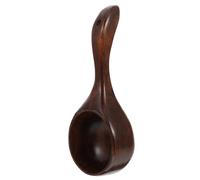 OSOLADY Wooden Water Scoop Food Serving Spoon Round Phoebe Hardwood Material Comfortable to Hold Not Scalding Your Hands Household Kitchen Use