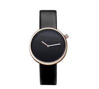 OSOLVE Leather Bracelet The Round Minimalist Men Ultra Thin Watches Leather Band Fashion Simple Design Quartz Watch