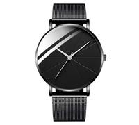 OSOLVE Men's Watch 2023 Minimalist Me Fashion Ultra Thin Watches Simple Men Business Stainless Steel Mesh Belt Quartz Watch