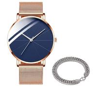 OSOLVE Men's Watch 2023 Minimalist MenFashion Watches Simple Men Business Ultra Thin Stainless Steel Mesh Belt Quartz Watch