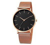 OSOLVE Men's Watch European and American Simple Men Watch Thin Fashion Watch Mesh Strap Watch Men Couple Quartz Watch