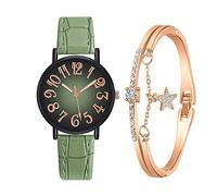 OSOLVE Men's Watch Fashion 2023 New Ladies Brand Watches Simplicity Figures Gradient Colour Women Quartz Watch Black Leather Dress Wristwatches