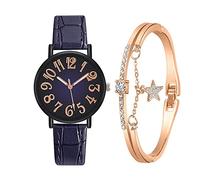 OSOLVE Men's Watch Fashion 2023 New Ladies Brand Watches Simplicity Figures Gradient Colour Women Quartz Watch Black Leather Dress Wristwatches