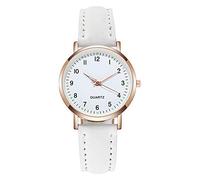 OSOLVE Men's Watch Ladies Diamond-Studded Luminous Retro Female Watch Leather Belt Quartz Watch Women Simplicity Casual Decoration Wristwatches