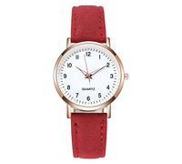 OSOLVE Men's Watch Ladies Diamond-Studded Luminous Retro Female Watch Leather Belt Quartz Watch Women Simplicity Casual Decoration Wristwatches