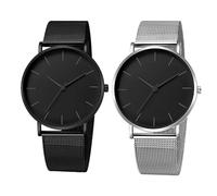 OSOLVE Men's Watch Men Watches 2023 Luxury Male Casual Ultra Thin Wristwatch Male Business Stainless Steel Mesh Quartz