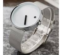 OSOLVE Men's Watch New Fashion Minimalism Watch Men Sports Watches Silver Stainless Steel Mesh Band Quartz Wristwatches Men