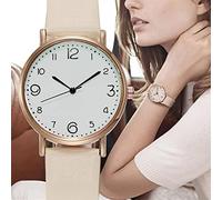 OSOLVE Men's Watch New Stylish Simplicity Women Watches Quartz Watch Ladies Fashion Dial Casual Bracele Watch Leather Wristwatch