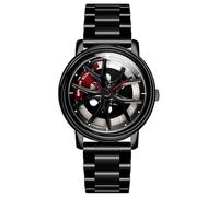 OSOLVE Men's Watch Personality Can Run Men Student Trend Quartz Steel Band Waterproof Watch in Four Colors