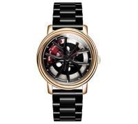 OSOLVE Men's Watch Personality Can Run Men Student Trend Quartz Steel Band Waterproof Watch in Four Colors