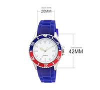 OSOLVE Men's Watch Watch Rotating Bezel 42mm Dial Japan Movement Geneva Rubber Strap