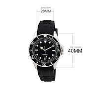 OSOLVE Men's Watch Watch Rotating Bezel 42mm Dial Japan Movement Geneva Rubber Strap