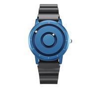 OSOLVE Watch Unique Innovative Sliver Magnetic Ball Metal Parallel Time Space Watch Fashionable Quartz Watch Simple Men Watch Lover Gift