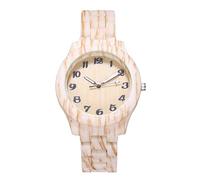OSOLVE Watch Watch for Men Fashion Casual Wristwatch Wood Grain Men Clock Digital Scale Analog Wrist Watch