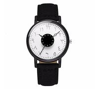 OSOLVE Watch Women Arabic Numbers Watch Luxury Leather Fashion Creative Turn Dial Quartz Watches