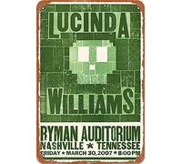 OSONA Lucinda Williams Retro Nostalgic Art Traditional Rust Color Tin Logo Advertising Striking Wall Decoration Gift