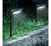 OSORD Solar Pathway Lights Outdoor 4 Pack - 150 LM High Bright Solar Lights Outdoor Waterproof IP65, Warm/Cool 2 Color Modes, Landscape Path Light for Walkway Driveway Garden Yard Patio