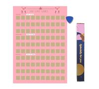 OsouYY 100 Dates Scratch Off Poster Ultimate Bucket List Collection, A2 Size 42x60cm, Interactive Wall Art with Gold Scratch-Off Coating Valentines Day Gifts Wall Poster Gift for Her and Her (100love)