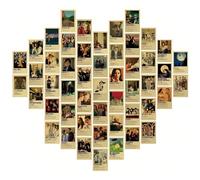 OsouYY 50Pcs Movie Poster Wall Collage Kit - Vintage Picture Room Decor Art Posters Aesthetic Room Decor Album Cover Inspired Wall Collage Kit 4x6 inch for Teens and Young Adults (Movies)